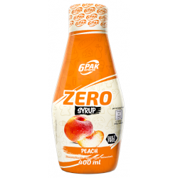 6PAK Zero Syrup Peach 400 ml 